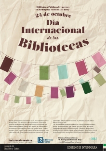 Día Internacional de las Bibliotecas. Fiesta en la Biblioteca de Cáceres. www.fiestaenlabiblioteca.wordpress.com
